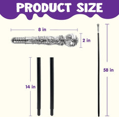 Halloween Silver Costume Walking Cane 1pc