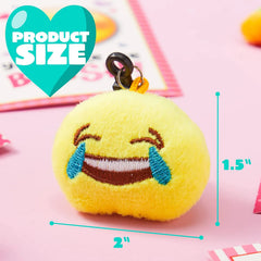 28Pcs Kids Valentines Cards with Iconic Expression Plush Key-chain-Classroom Exchange Gifts