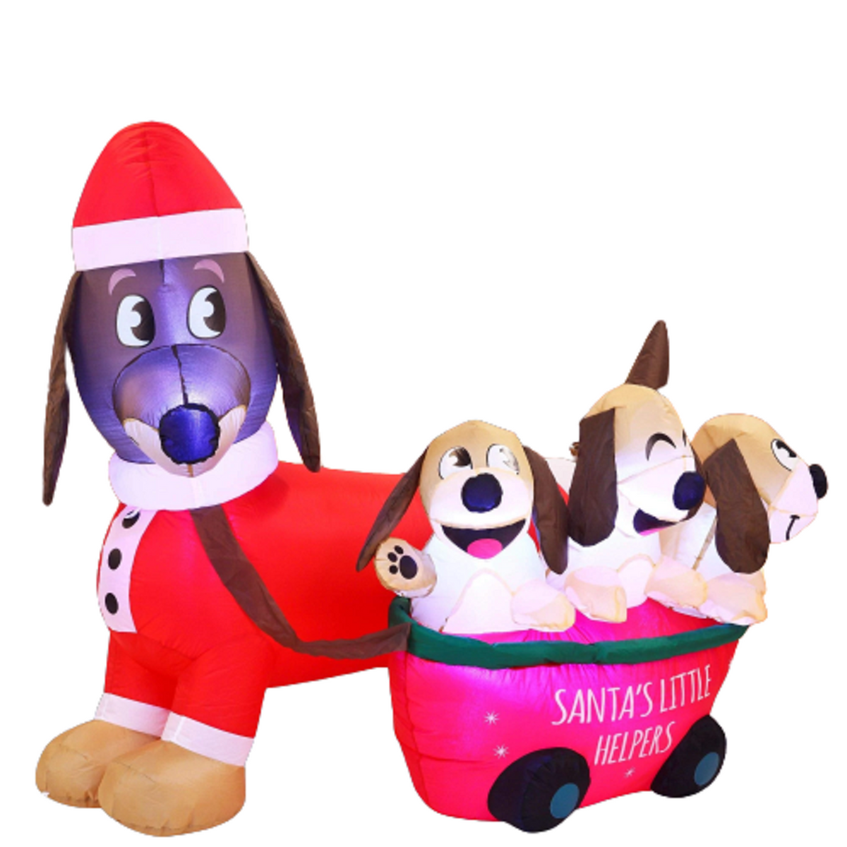 5ft Tall Christmas Puppy Inflatable
