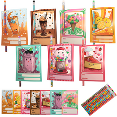 28 Packs Valentines Day Cards with Pencils for Kids-Classroom Exchange Gifts