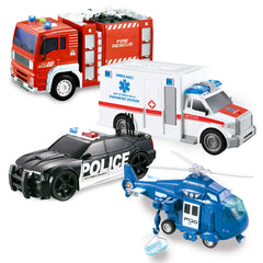 Friction Powered City Hero Play Set