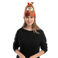 2 Piece Thanksgiving Pom Pom Beanie Hats