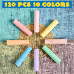 4in Jumbo Chalks, 120 Pcs