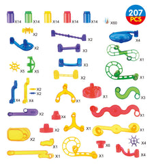 Marble Run Premium Toy Set (207 Pcs)