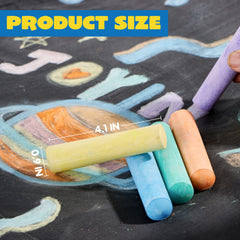 4in Jumbo Chalks, 120 Pcs