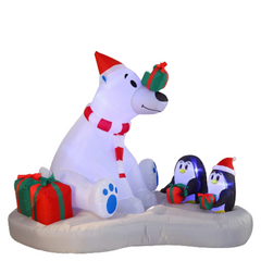 6ft Polar Bear Giveaway Gifts Inflatable