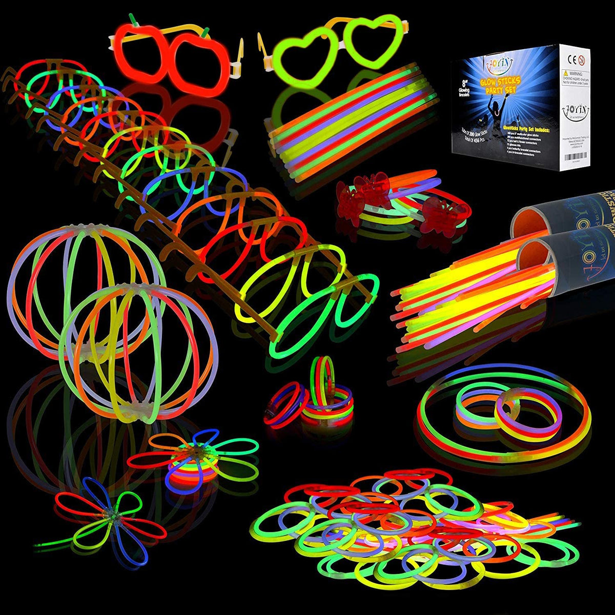 8in Glowstick and Glow Accessories, 200 Pcs