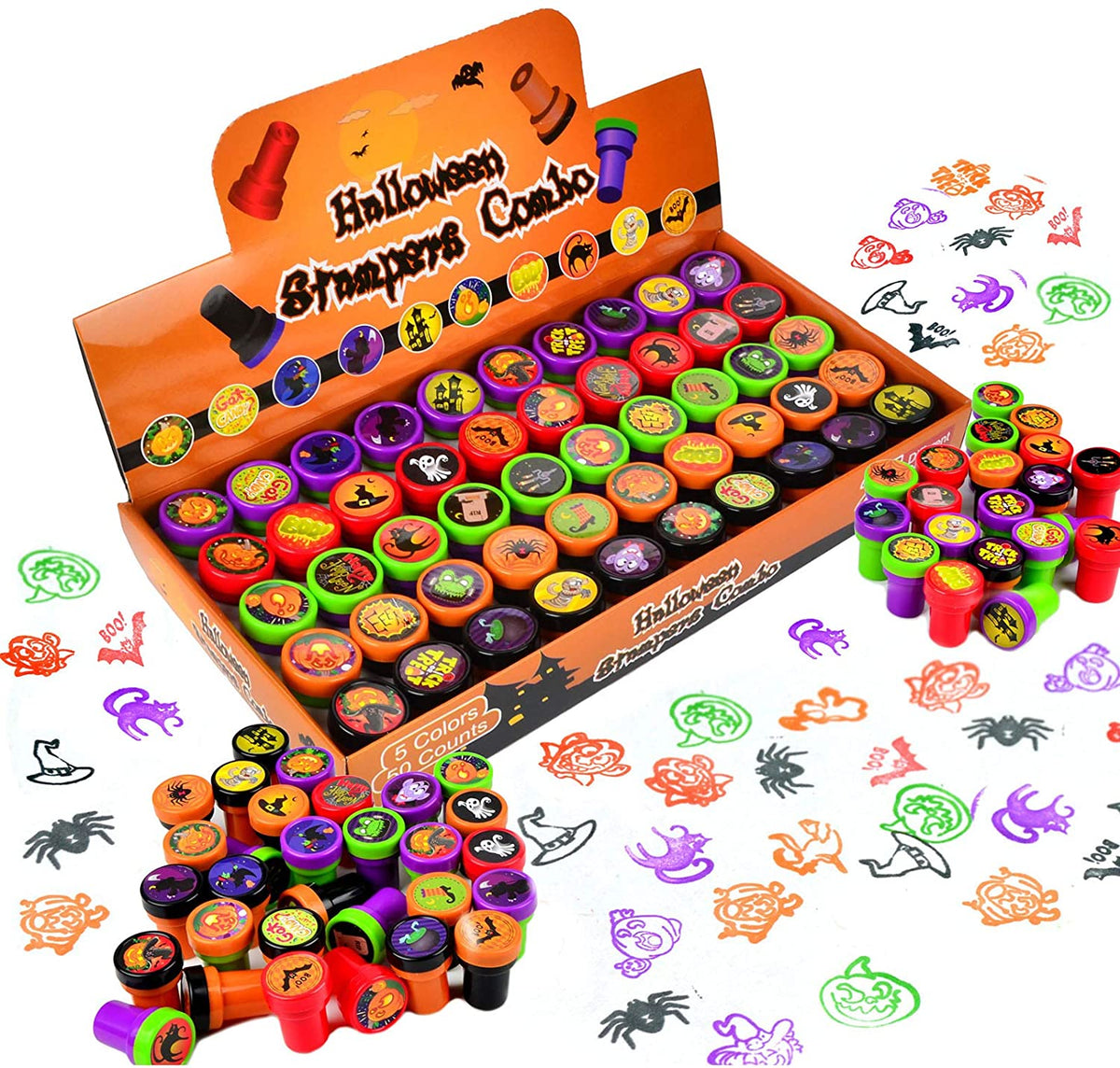 1.5" Halloween Stampers, 50 Pcs