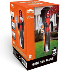 Joiedomi 12ft Grim Reaper with Scythe LED Halloween Inflatable