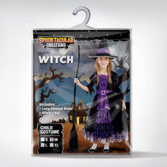 Cute Witch Costume Deluxe Set for Girls
