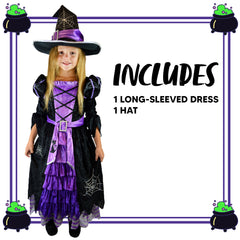 Cute Witch Costume Deluxe Set for Girls