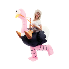Riding-an-ostrich Costume Inflatable - Adult