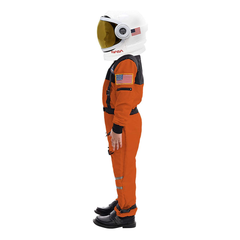 Child Unisex Astronaut Orange Costume with Helmet