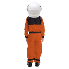 Child Unisex Astronaut Orange Costume with Helmet