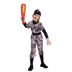 Scary Baseball Player Zombie Costume Cosplay - Child