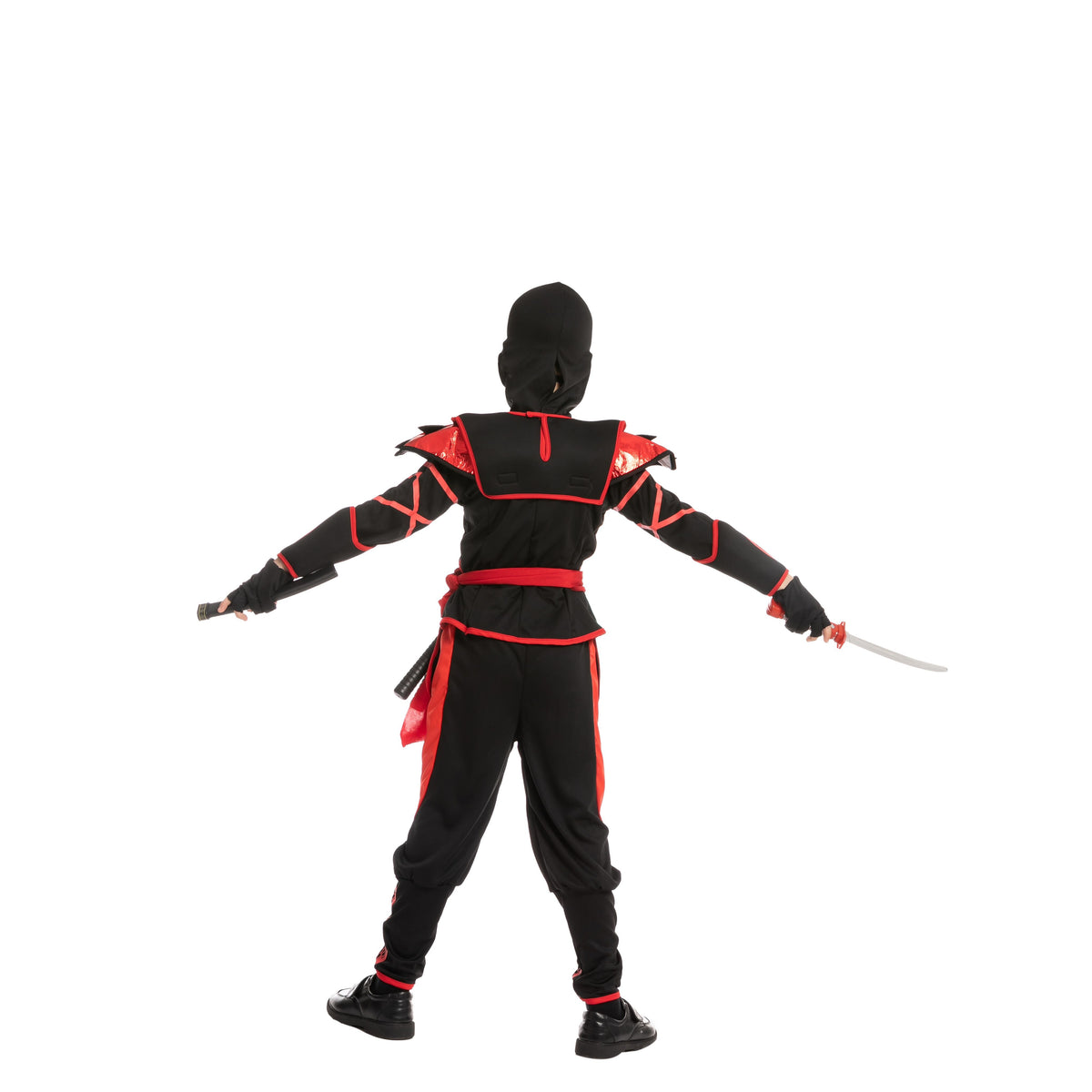 Ninja Warrior Red/Black Costume Cosplay- Child