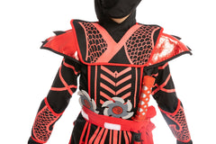 Ninja Warrior Red/Black Costume Cosplay- Child