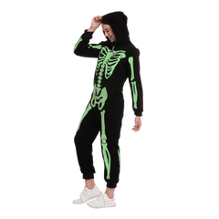 Skeleton Family Matching Pajama jumpsuit (Glow in the Dark) for Women - Adult