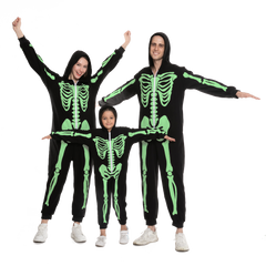 Skeleton Family Matching Pajama Onesie (Glow in the Dark) for Man - Adult