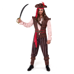 Men Caribbean Pirate Costume - Adult