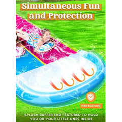 22.5ft Waves Double Lawn Water Slide