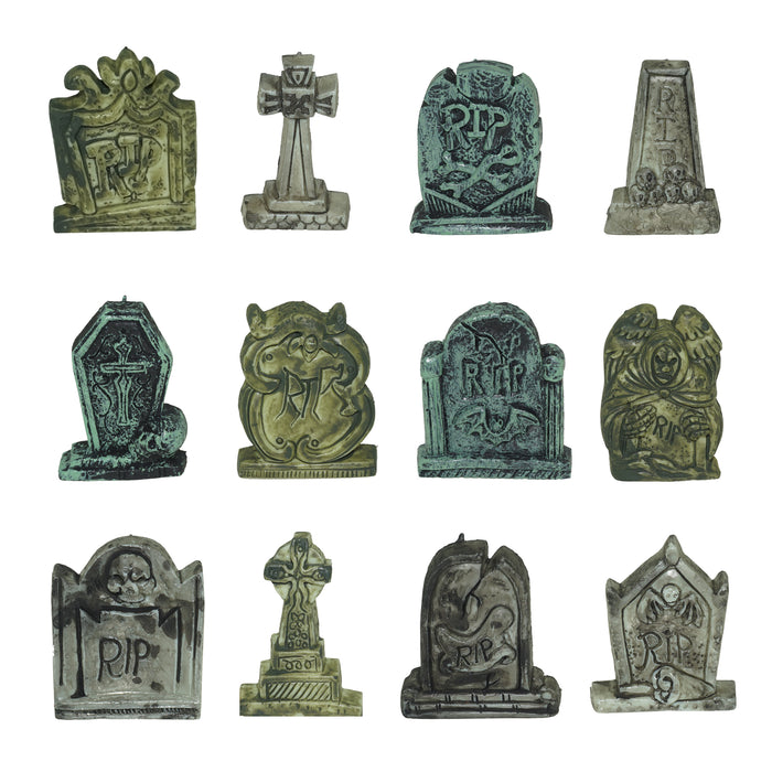 Miniature Tombstones 12-Piece Set