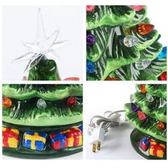 15" Tabletop Prelit Ceramic Christmas Tree