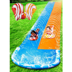 32.5ft Waves Double Lawn Water Slide