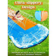 32.5ft Waves Double Lawn Water Slide