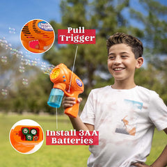 3 Bubble Gun Blasters (Blue Green Orange)