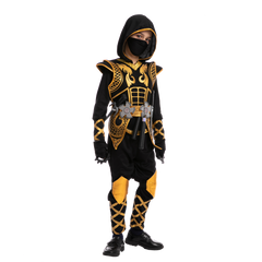 Golden Ninja Fighter Costume for Boys, Child