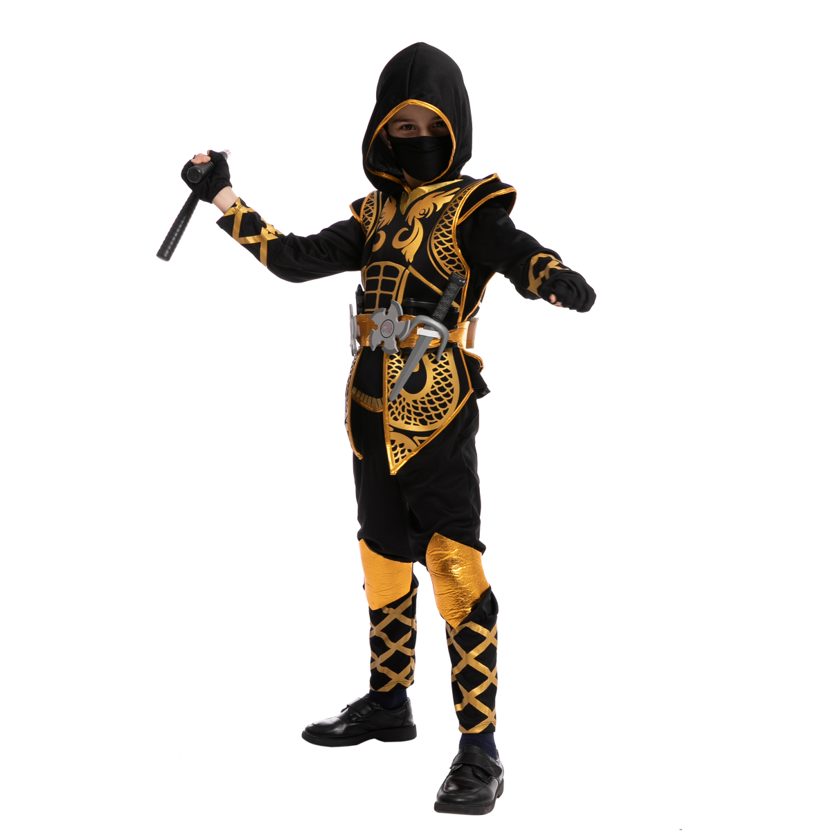 Golden Ninja Fighter Costume for Boys, Child