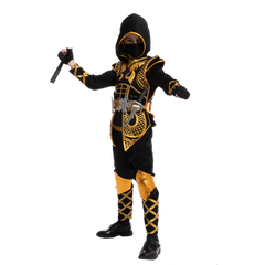 Golden Ninja Fighter Costume for Boys, Child