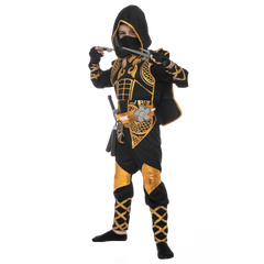 Golden Ninja Fighter Costume for Boys, Child