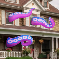 3Pcs LED Octopus Tentacle Halloween Inflatable Window Breaker, 4.5ft, 5ft, 6ft