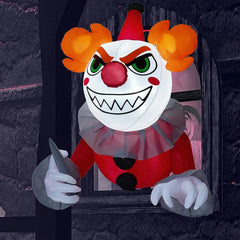 4.5ft Killer Clown Window Breaker Inflatable Decoration