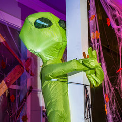 4 FT Tall Halloween Inflatable Alien Tree Hugger