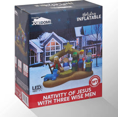 9ft Inflatable Nativity of Jesus with Three Wisemen