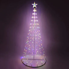 6ft Animated Lightshow Cone Christmas Tree