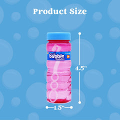 4 oz. Bubble Bottles with wand, 12 Pcs