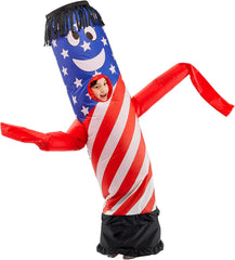 Inflatable American Flag Tube Dancer Costume