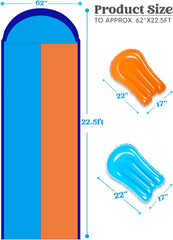 22.5ft Double Lawn Water Slide