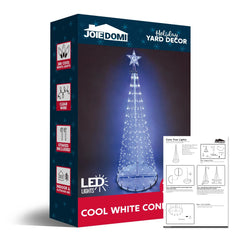 6 FT Animated Christmas Cone Tree Yard Light Decorations