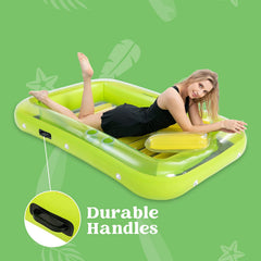 70in Inflatable Pool Suntan, Green