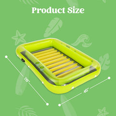 70in Inflatable Pool Suntan, Green