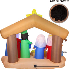 9ft Inflatable Nativity of Jesus with Three Wisemen