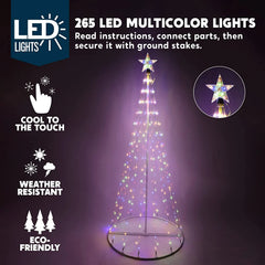 6ft Animated Lightshow Cone Christmas Tree