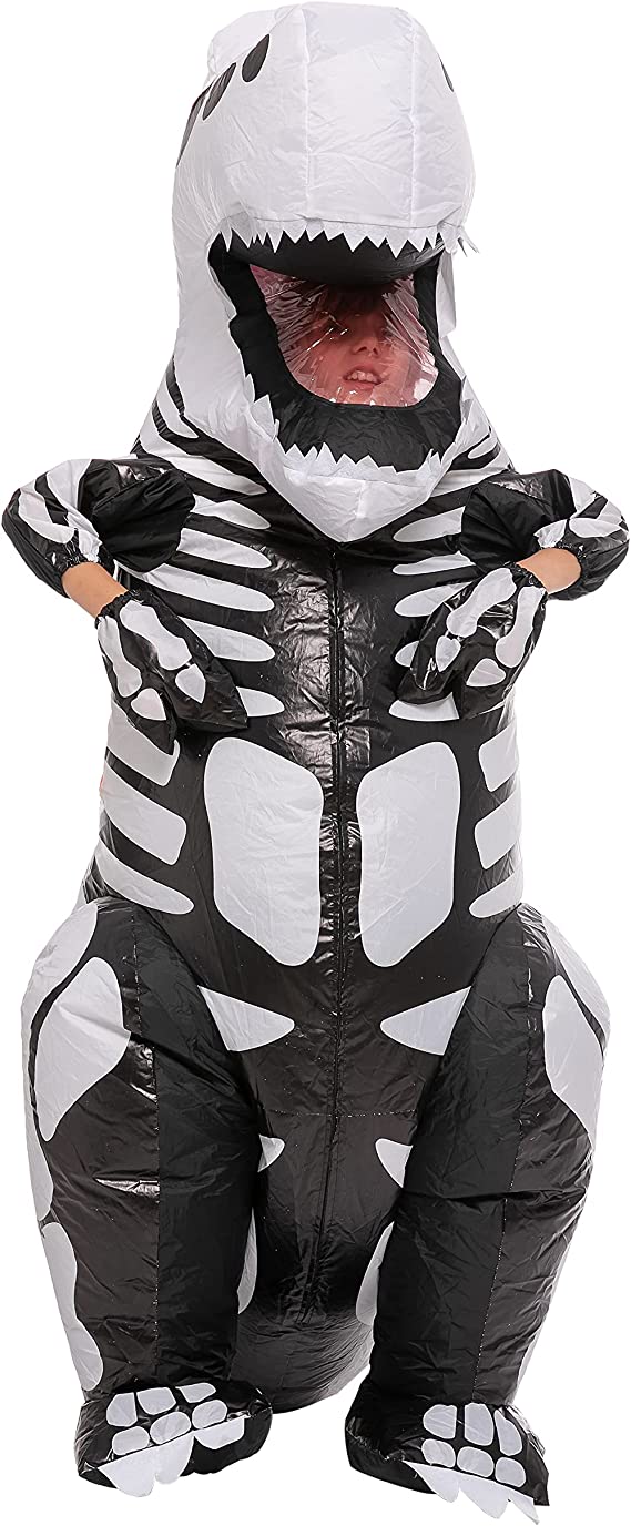 Skeleton T-rex Full Body Inflatable Costume