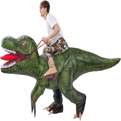 Green Digital Printing T-Rex Inflatable Ride-on Costume