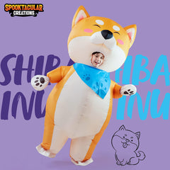 Full body Shiba Inu inflatable costume